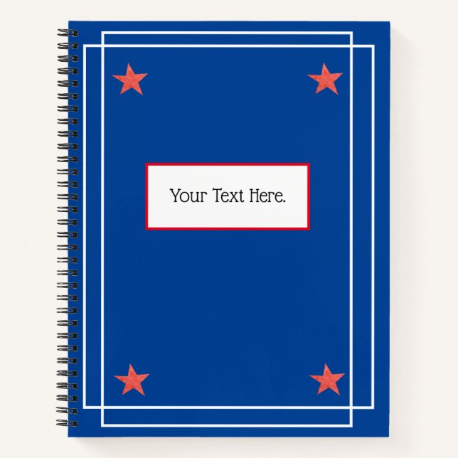 US Flagge SpiralNotebook Notizbuch (Vorderseite)