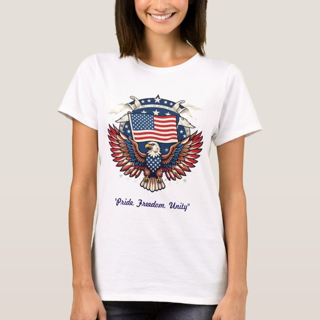 "US Flagge" T-Shirt (Vorderseite)