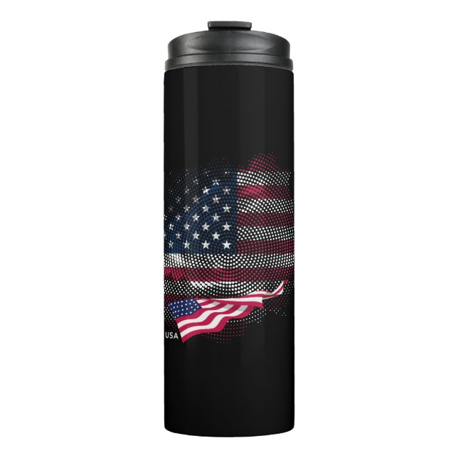 US-Flagge Thermosbecher (Vorderseite)