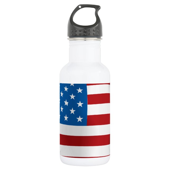 US-Flagge Trinkflasche (Vorderseite)