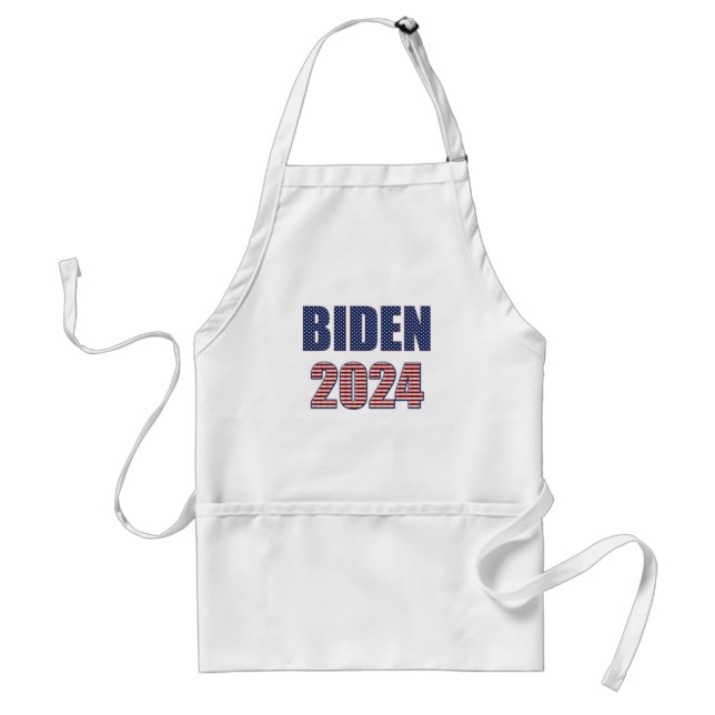 US Flagge Typografie Biden 2024 Schürze (Vorne)