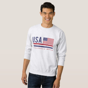 US-Flagge und ISO-Code Alpha-3-Design Sweatshirt