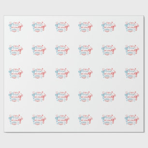 US Flagge und Perlweiße am 4. Juli Geschenkpapier