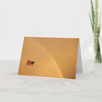 US-Flagge und Regenbogen (Karte)