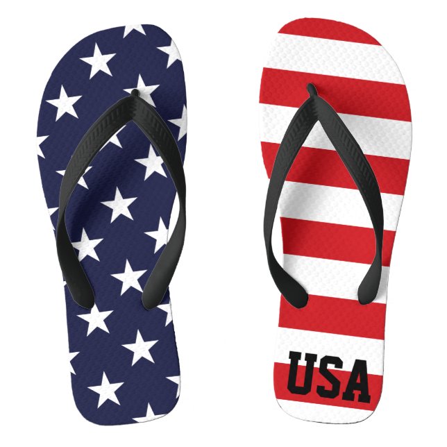 US-Flagge US Flagge Flip Flops (Fußbett)