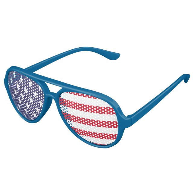 US-Flagge US Flagge Partybrille (Schrägansicht)