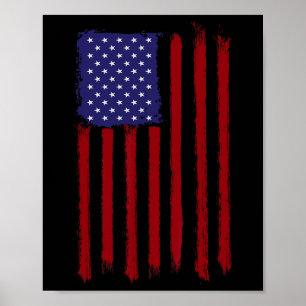 US-Flagge - USA der amerikanischen Flagge 4t Poster