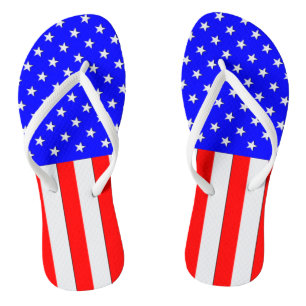 US Flagge USA dreht Reinfälle um Flip Flops