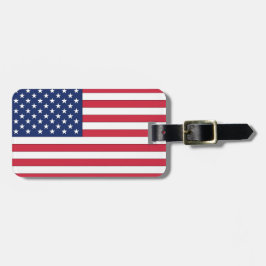 US-Flagge. USA. Gepäckanhänger