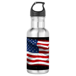 US Flagge USA Patriotische amerikanische Flagge Edelstahlflasche