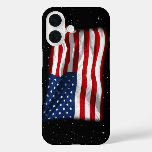 US Flagge USA Patriotische amerikanische Flagge iPhone 16 Hülle (Rückseite)