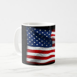 US Flagge USA Patriotische amerikanische Flagge Kaffeetasse