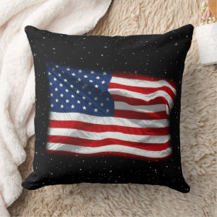 US Flagge USA Patriotische amerikanische Flagge Kissen