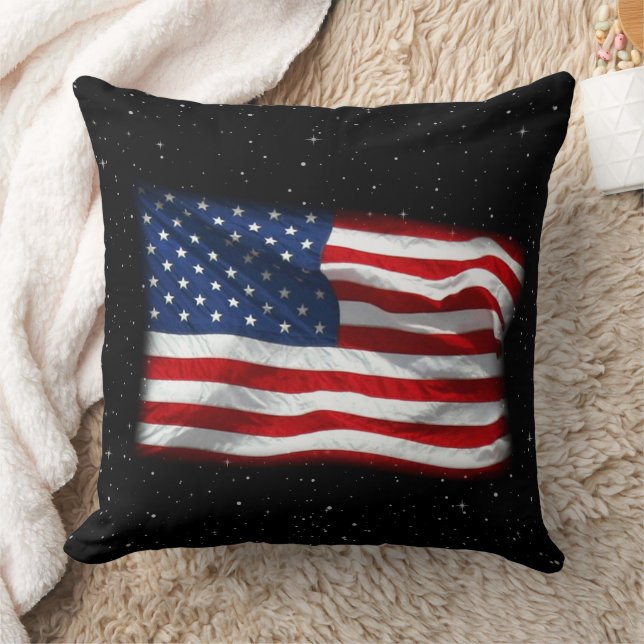 US Flagge USA Patriotische amerikanische Flagge Kissen (Decke)