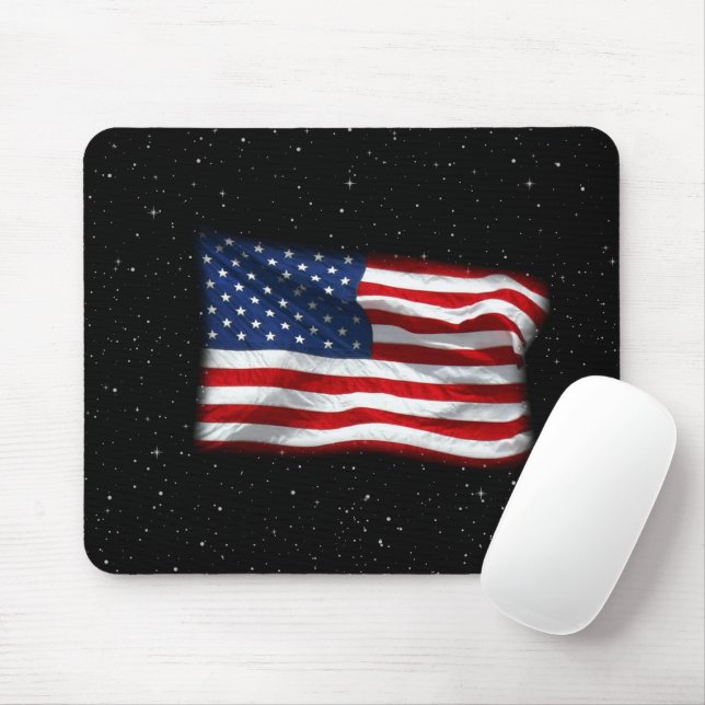 US Flagge USA Patriotische amerikanische Flagge Mousepad (Mit Mouse)