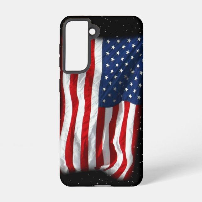 US Flagge USA Patriotische amerikanische Flagge Samsung Galaxy Hülle (Rückseite)