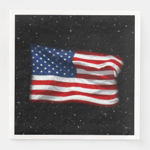 US Flagge USA Patriotische amerikanische Flagge Serviette