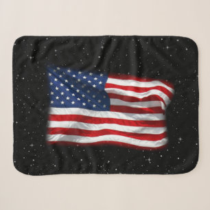 US Flagge USA Patriotische amerikanische Flagge Sherpadecke
