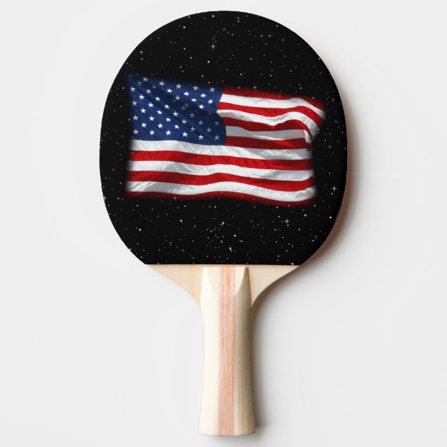 US Flagge USA Patriotische amerikanische Flagge Tischtennis Schläger (Vorderseite)