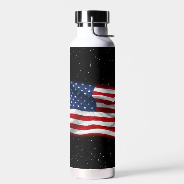 US Flagge USA Patriotische amerikanische Flagge Trinkflasche (Links)