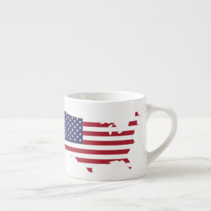US-Flagge USA Shape-USA Espressotasse