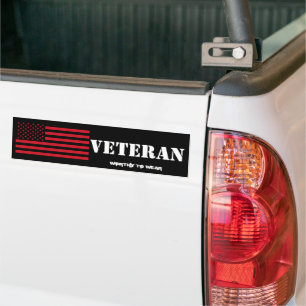 US-Flagge USMC Red - Veteran - Tragen Sie sich Autoaufkleber