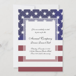 US-Flagge von Patriot Classic US Flagge Einladung