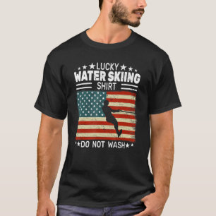 US-Flagge Wasserski 4. Juli Waterski Männer Wasser T-Shirt