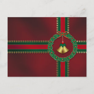 US Flagge Weihnachts Postkarte