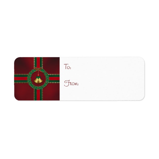 US Flagge Weihnachtsgeschenke Labels (Vorne)
