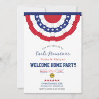 US Flagge Welcome Zuhause Party Einladung