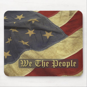 US-Flagge, wir die Leute Mousepad