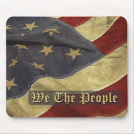 US-Flagge, Wir, die Menschen, Mousepad