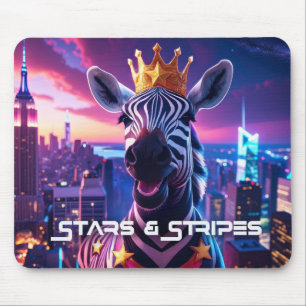US Flagge Zebra Zanzibar Mousepad