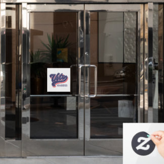 US Flagge zur personalisierten Wahl Fensteraufkleber