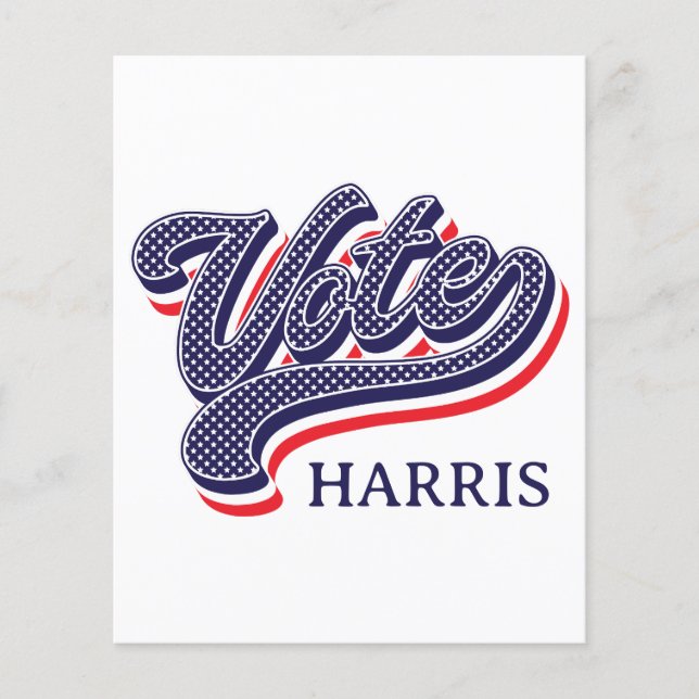 US Flagge zur personalisierten Wahl Flyer (Vorne)