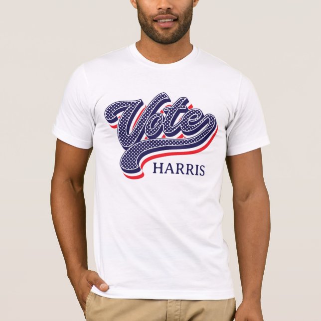 US Flagge zur personalisierten Wahl T-Shirt (Vorderseite)