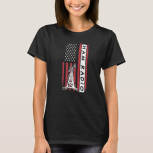 US-Flaggen-Funkamateur-Funkamateur-Betreiber T-Shirt