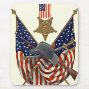 US-Flaggen-Union-Bürgerkriegsmedaille-Adler Mousepad