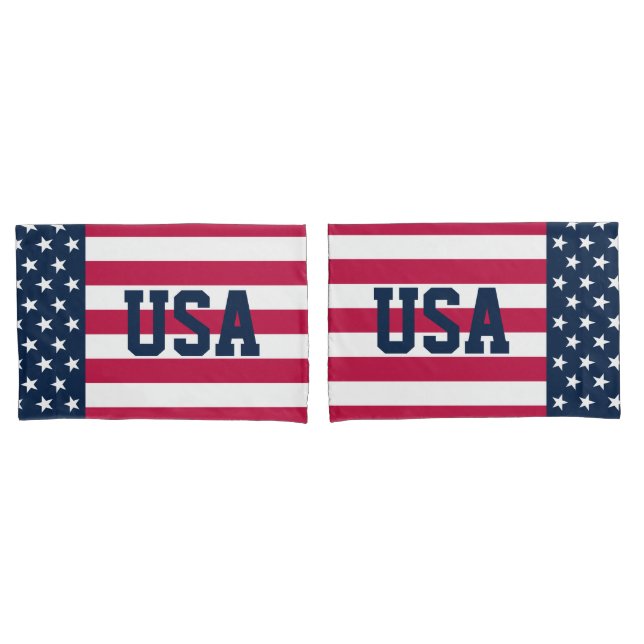 US-Flaggen-US Flagge-Kissenfall Kissenbezug (Vorderseite-Set)