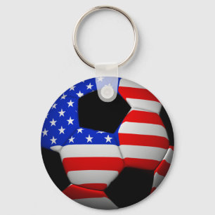 US-Flaggenfußball Schlüsselanhänger