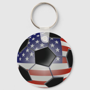 US-Flaggenfußball Schlüsselanhänger