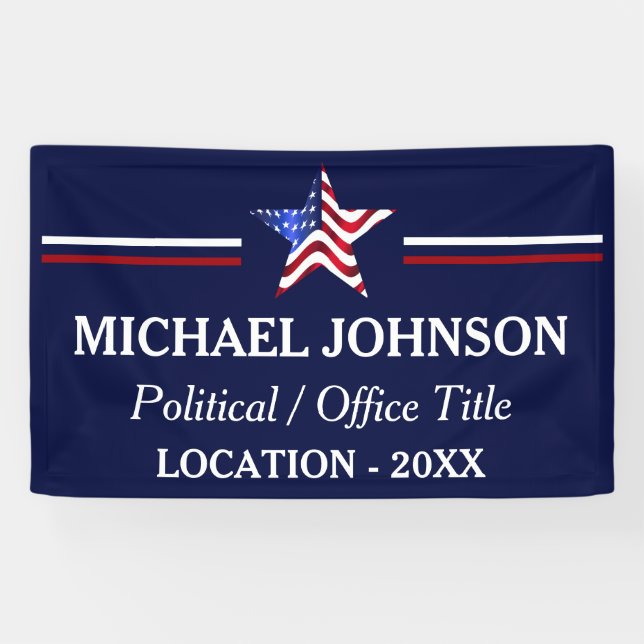 US-Flaggenkampagne Politisch Banner (Horizontal)