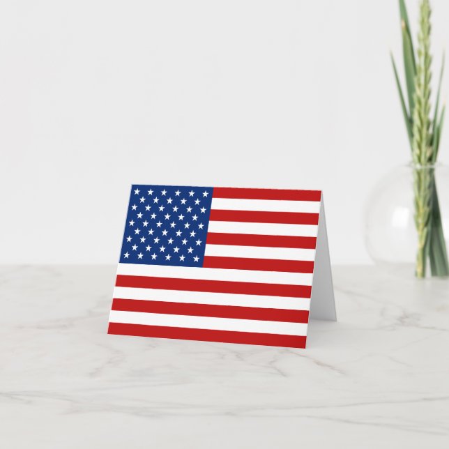 US-Flaggennotecard Karte (Vorderseite)