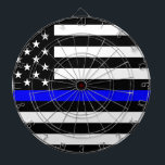 - US-Flaggenpolizei Thin Blue Line Dartscheibe<br><div class="desc">- US - Police Thin Blue Line American Flag.Amerikanische blaue dünne Linie,  Flagge,  Gesetz,  Offizier,  Polizeibeamte,  Polizistin,  Staat</div>
