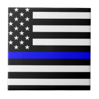 - US-Flaggenpolizei Thin Blue Line