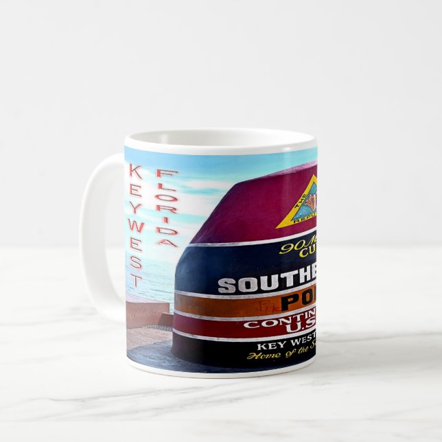 US Florida - Key West - South most point buoy - Kaffeetasse (Vorderseite Links)