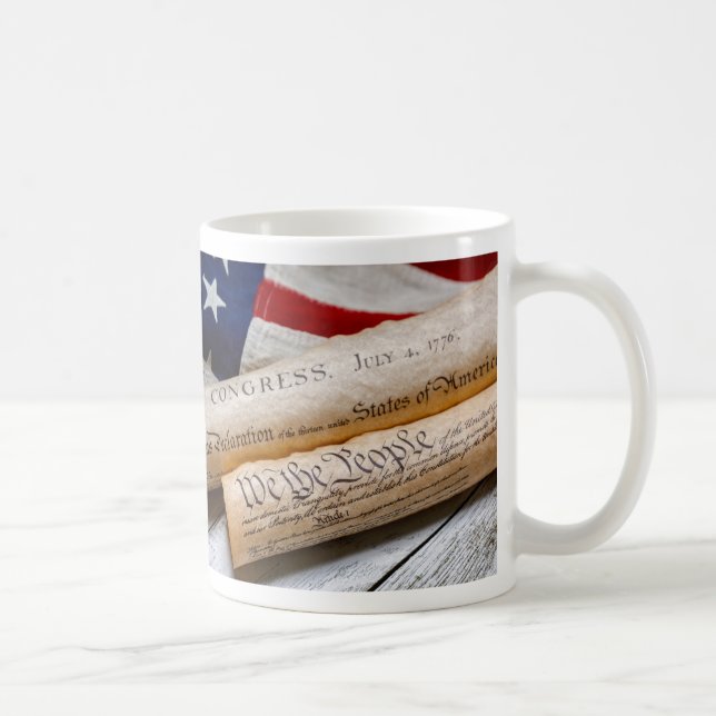 US Founding Documents Kaffeetasse (Rechts)