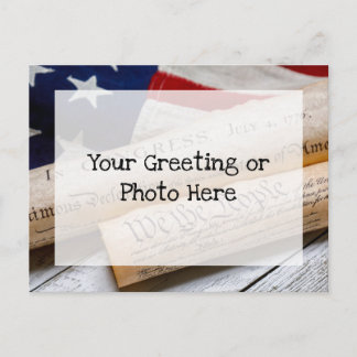 US Founding Documents Postkarte