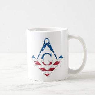 US Freemasonic Symbol Kaffeetasse
